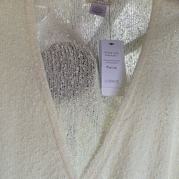 NWT L*Space womans cream knit romper - Picture 5 of 13